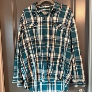 G.H. Bass & Co. Men’s Green Plaid Shirt, Size XL